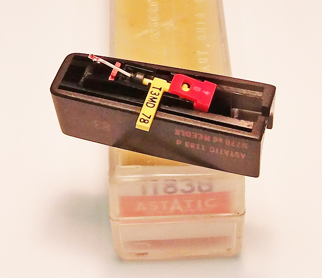 ASTATIC 1183 1183D RECORD PLAYER NEEDLE CARTRIDGE for PHONOLA PHONOGRAPHS