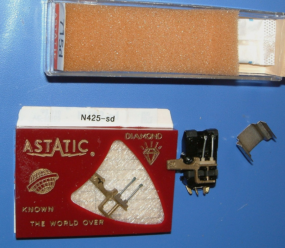 Astatic 715d Phono CARTRIDGE with extra N425sd needle, replaces EUPHONICS U9, U8