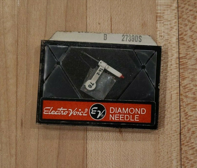 EV Electro-Voice Diamond Needle – 78 rpm- VINTAGE NOS-stylus #2739DS- SHIPS ASAP