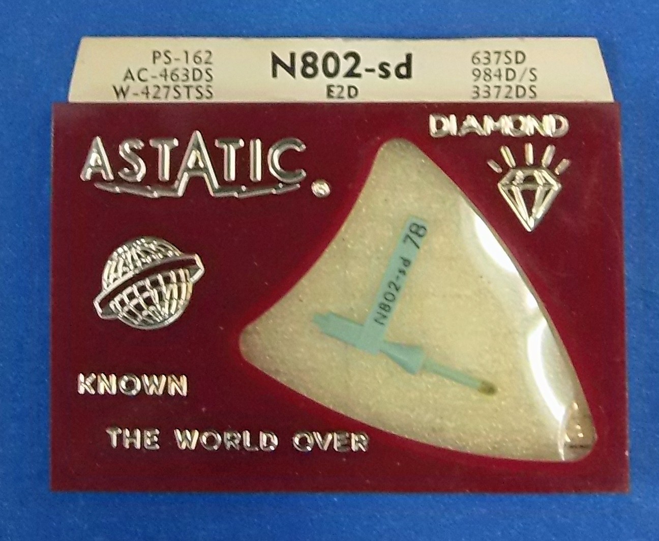 NOS ASTATIC N802-SD NEEDLE for Tetrad E2D G1D T2MD T3MD 11D 22D 23D S854-DS73