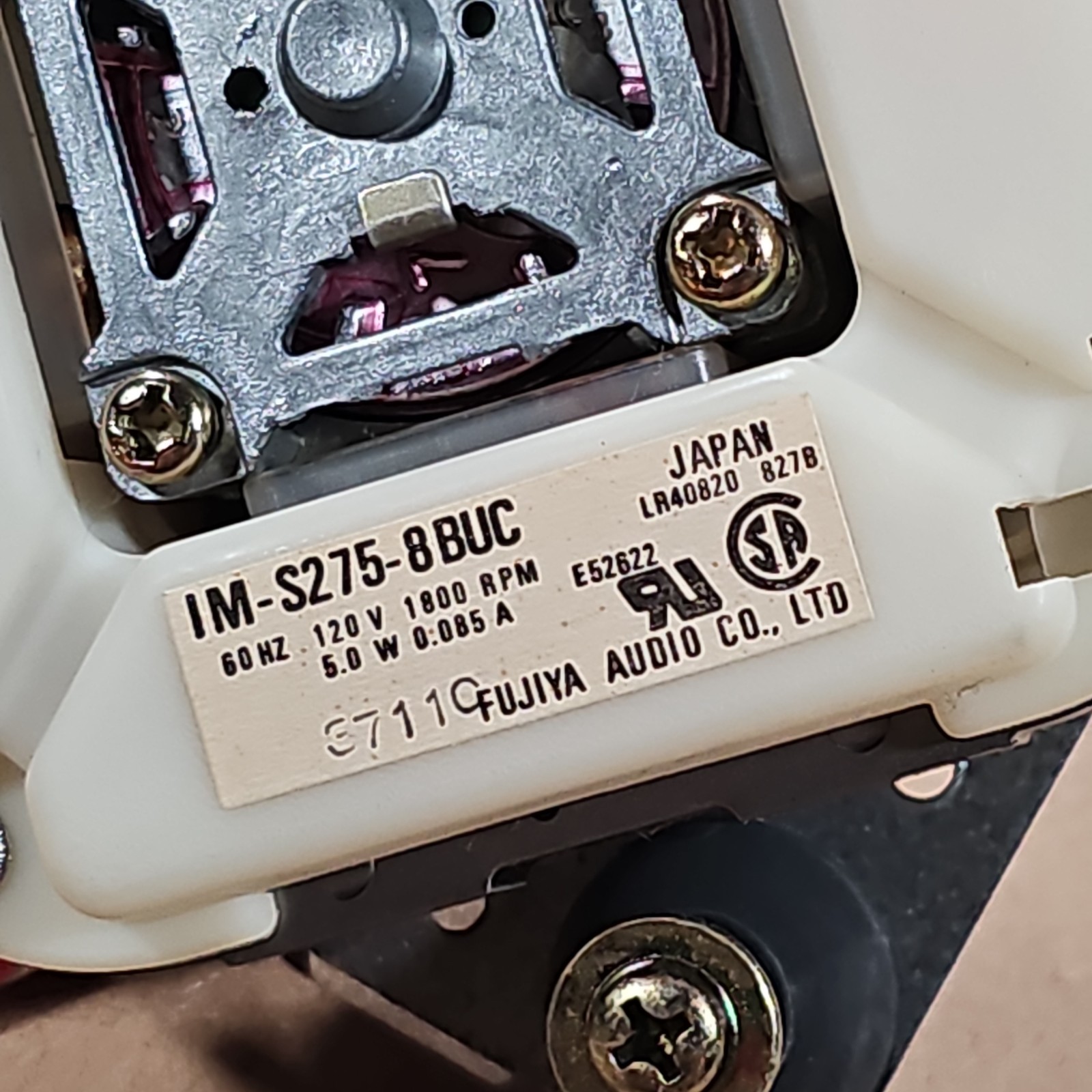 MCS 6202 Original OEM Turntable Replacement Parts – Motor Fujiya IM-S275-8BUC