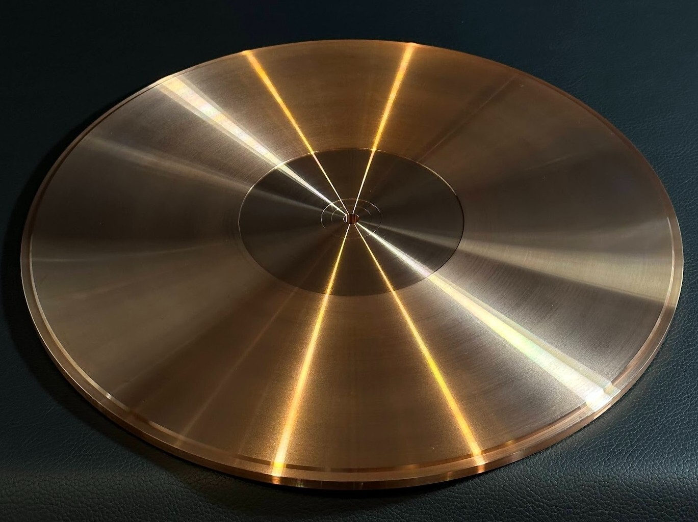 Pure Copper 7mm Turntable Sheet Record LP Heavy Weight VM-7 Slip Mat CU-500 LE3