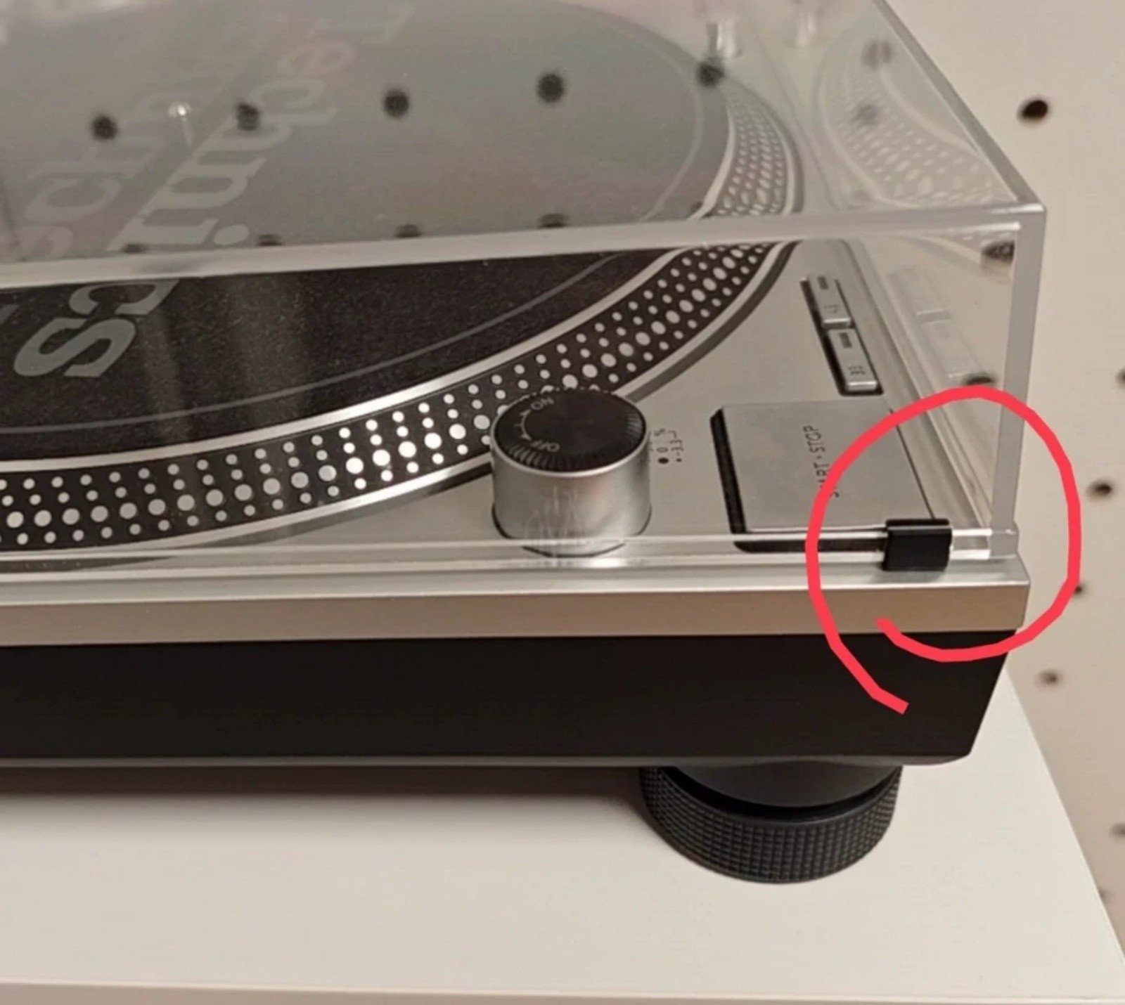 A Pair of Dust Cover Cushion Pad 3D Print for Technics SL-1200 SL-1500 Turntable