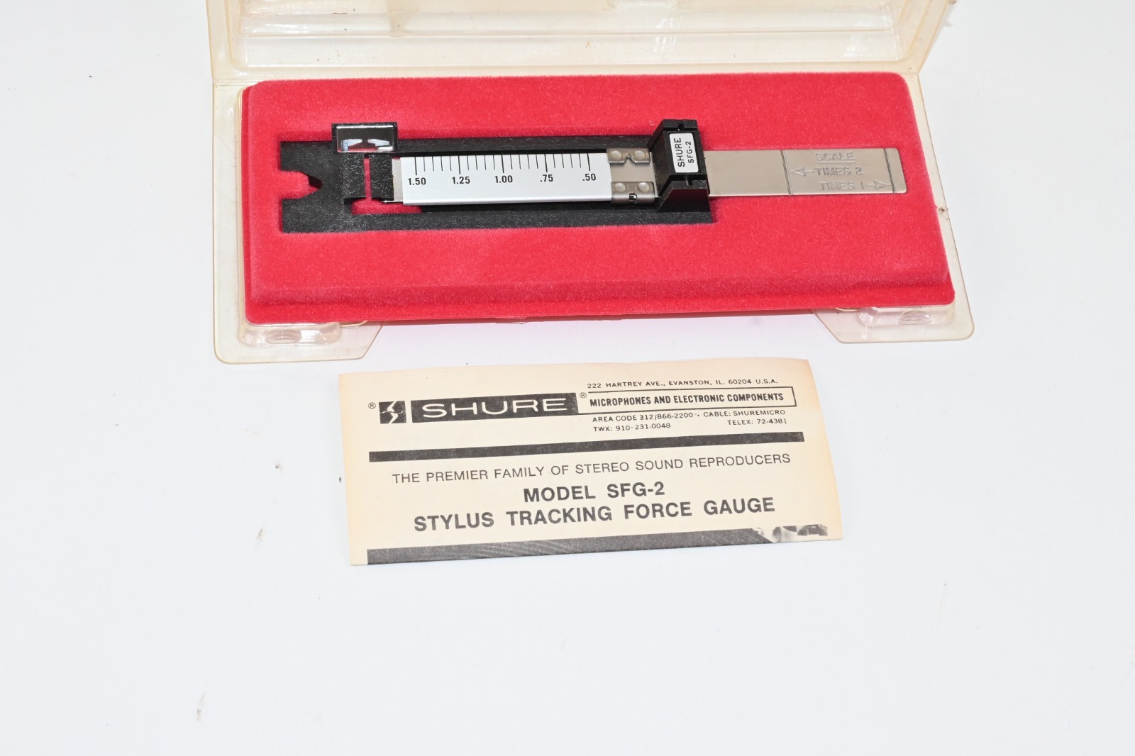 Shure SFG-2 Precision Stylus Tracking Force Guage