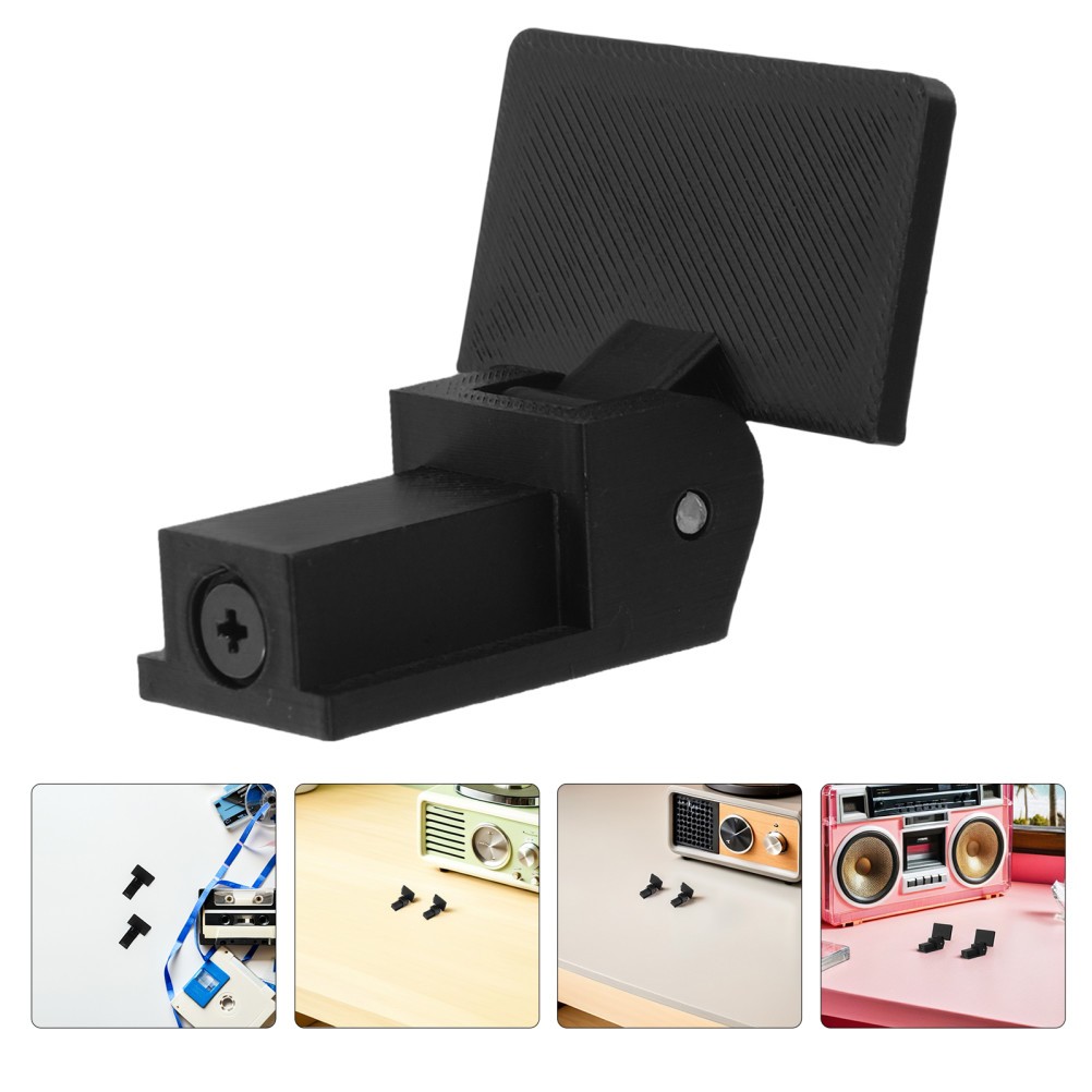 2Pcs Reusable Turntable Dust Cover Hinges Black for Vinyl Player Repair