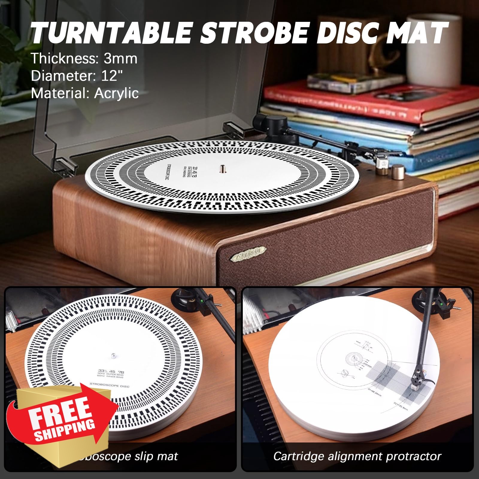 BILIPLE 8PCS Turntable Cartridge Alignment Kit
