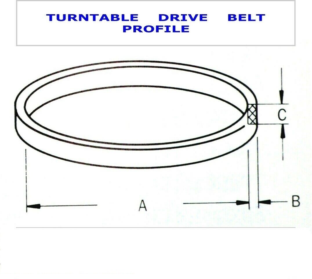 Turntable Belt for TECHNICS SL-BD22 , SLBD22 Turntable