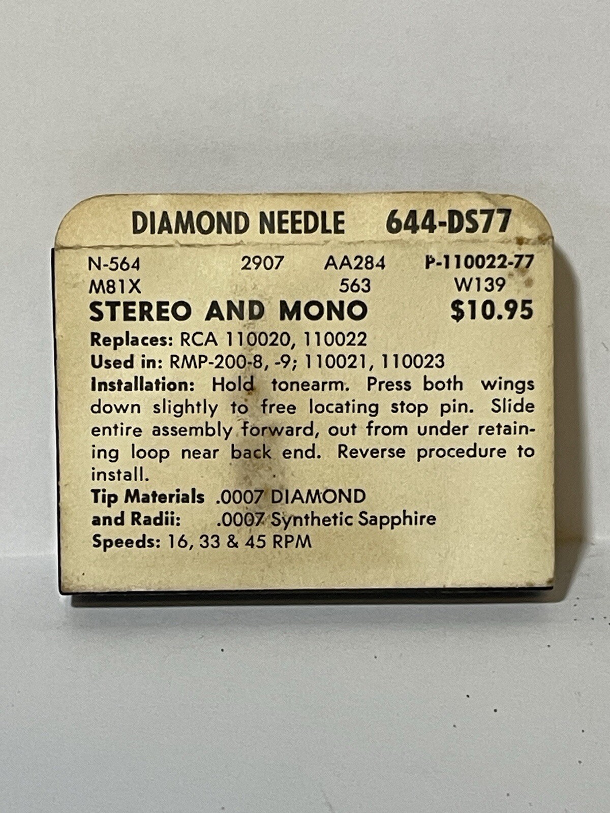 NOS Zenith 644-DS77 Stylus