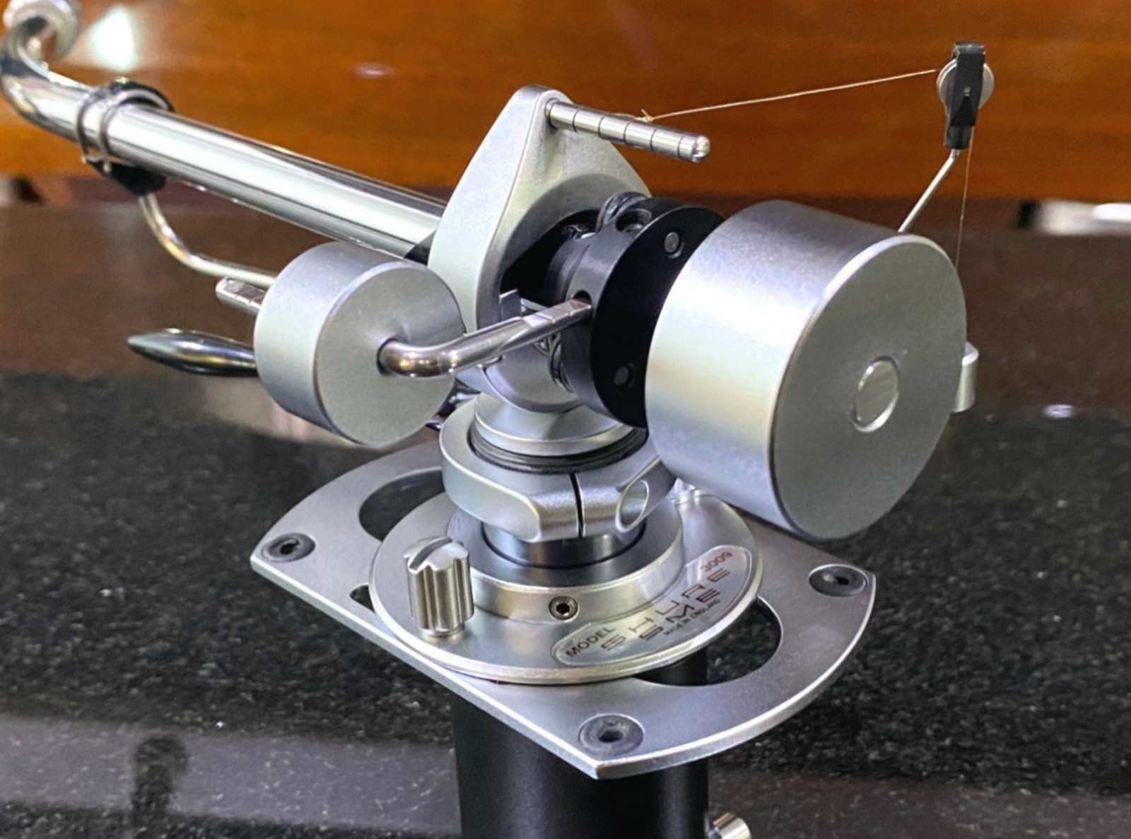 SME SHURE 3009 S2 Improved Tonearm with Main Weight SME Cable Tested From Japan