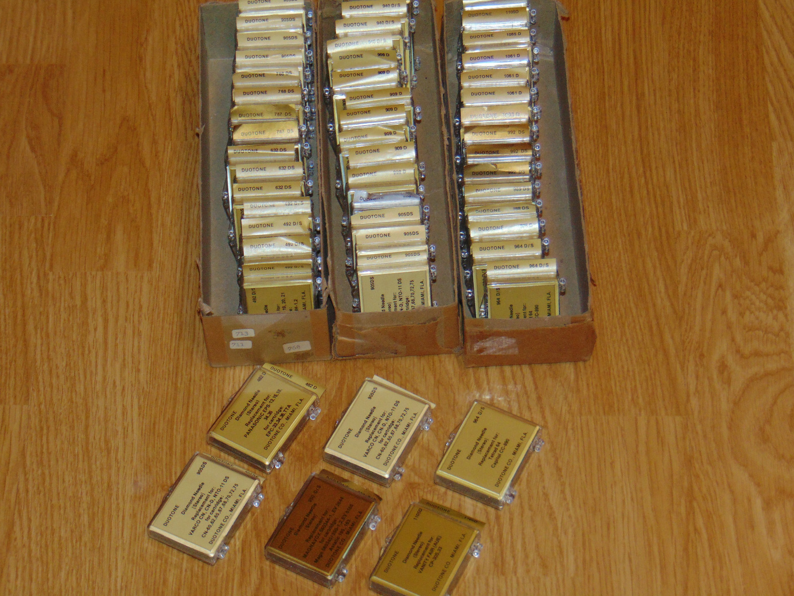 Duotone Phono Needle Replacement Parts New Old Stock Lot of 51