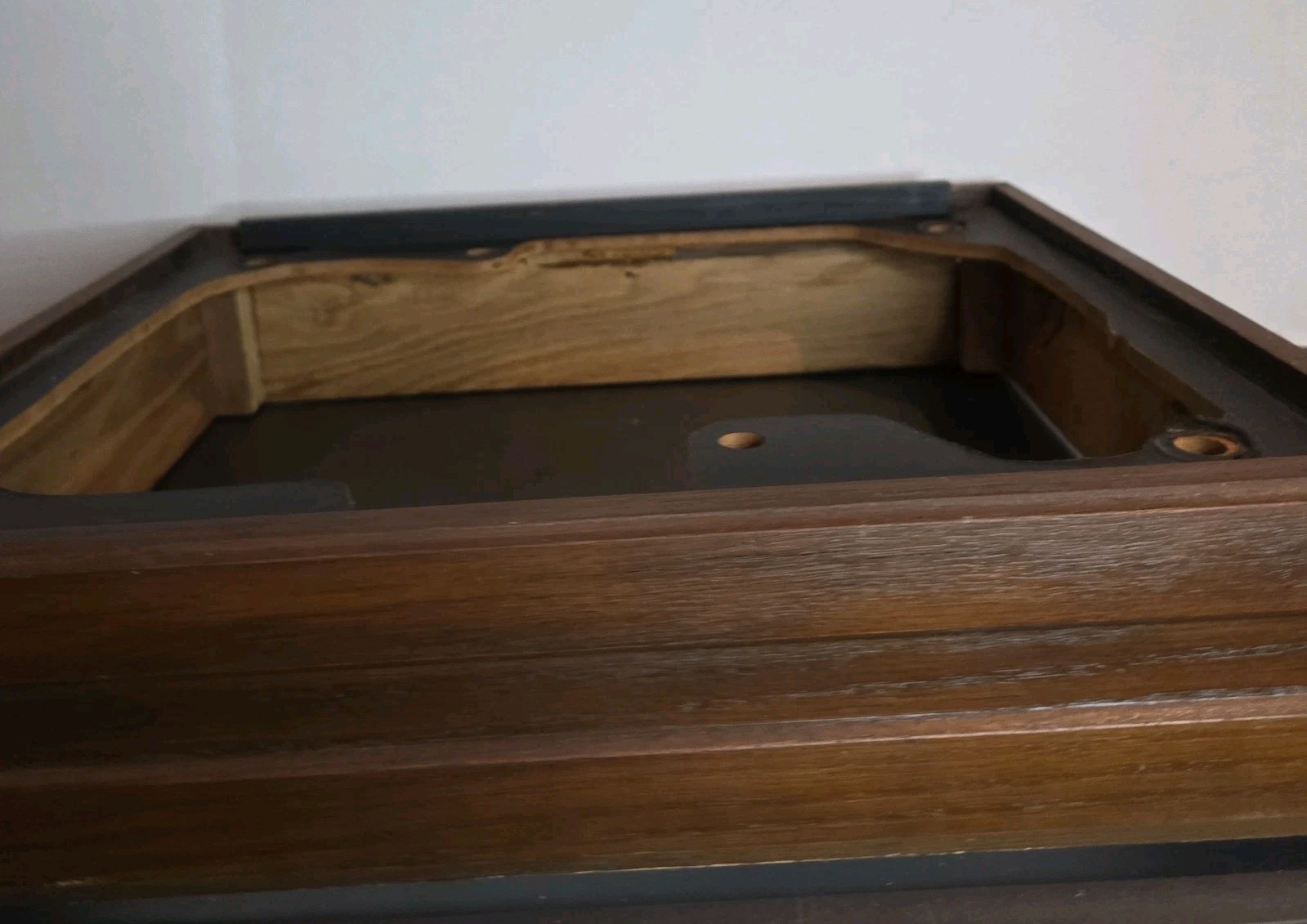 Elac Miracord 750 Turntable Parts – Wooden Plinth. Base