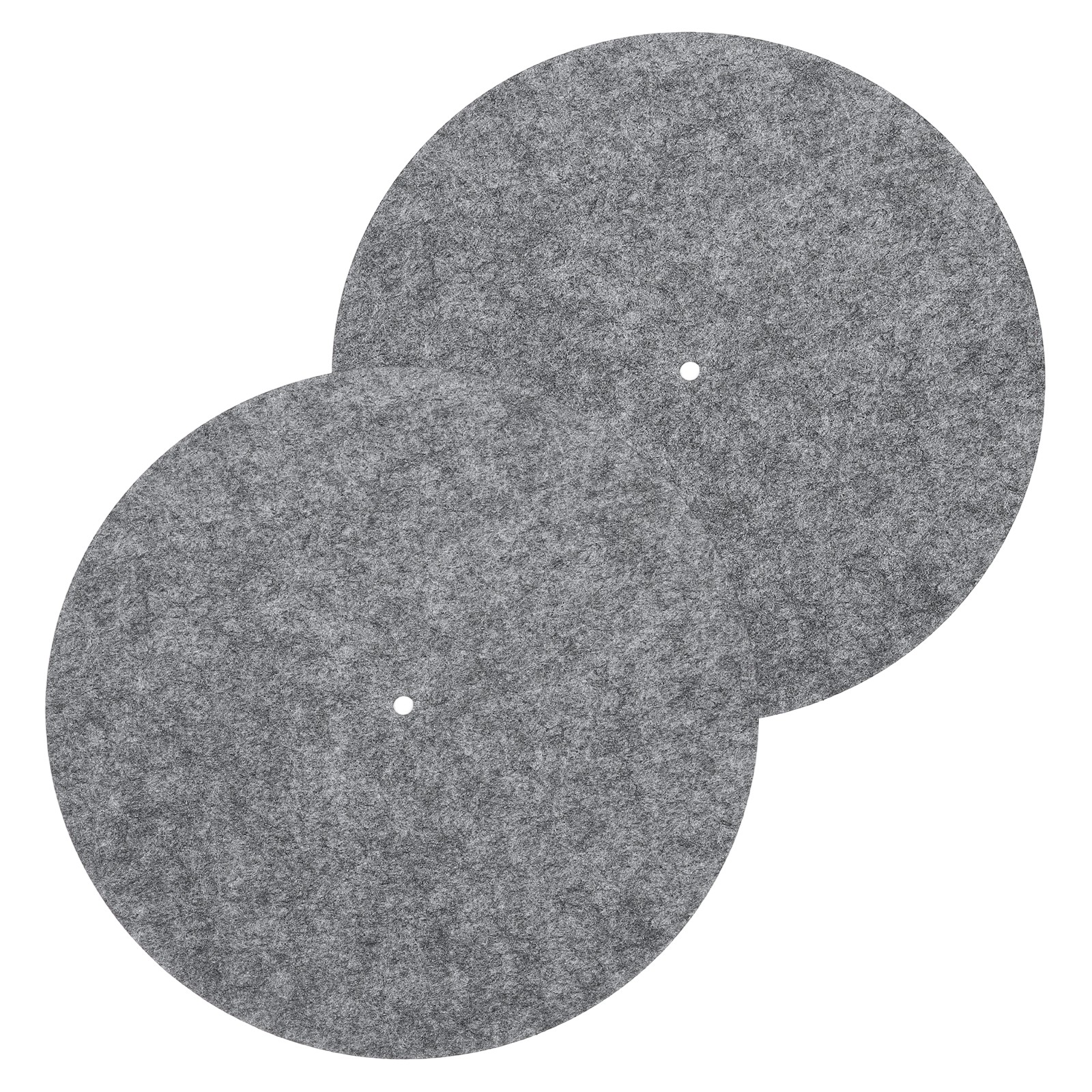2 Pcs Record Player Mat, 12 Inch Turntable Mat 3mm Felt Turntable Pad, Dark Gray