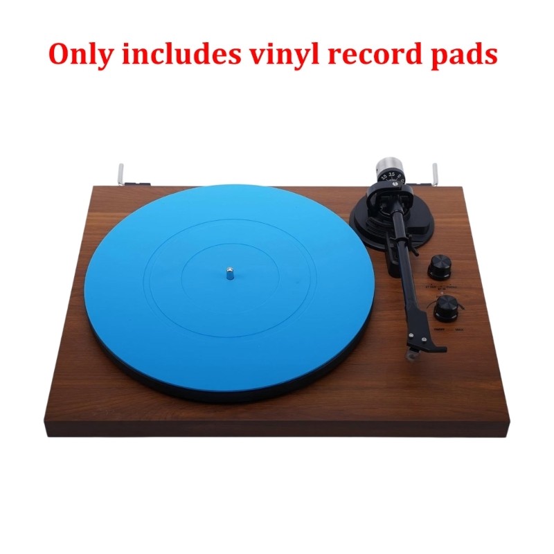 Home Use Record Player Slipmat 12 in Silicone Round Pad Single