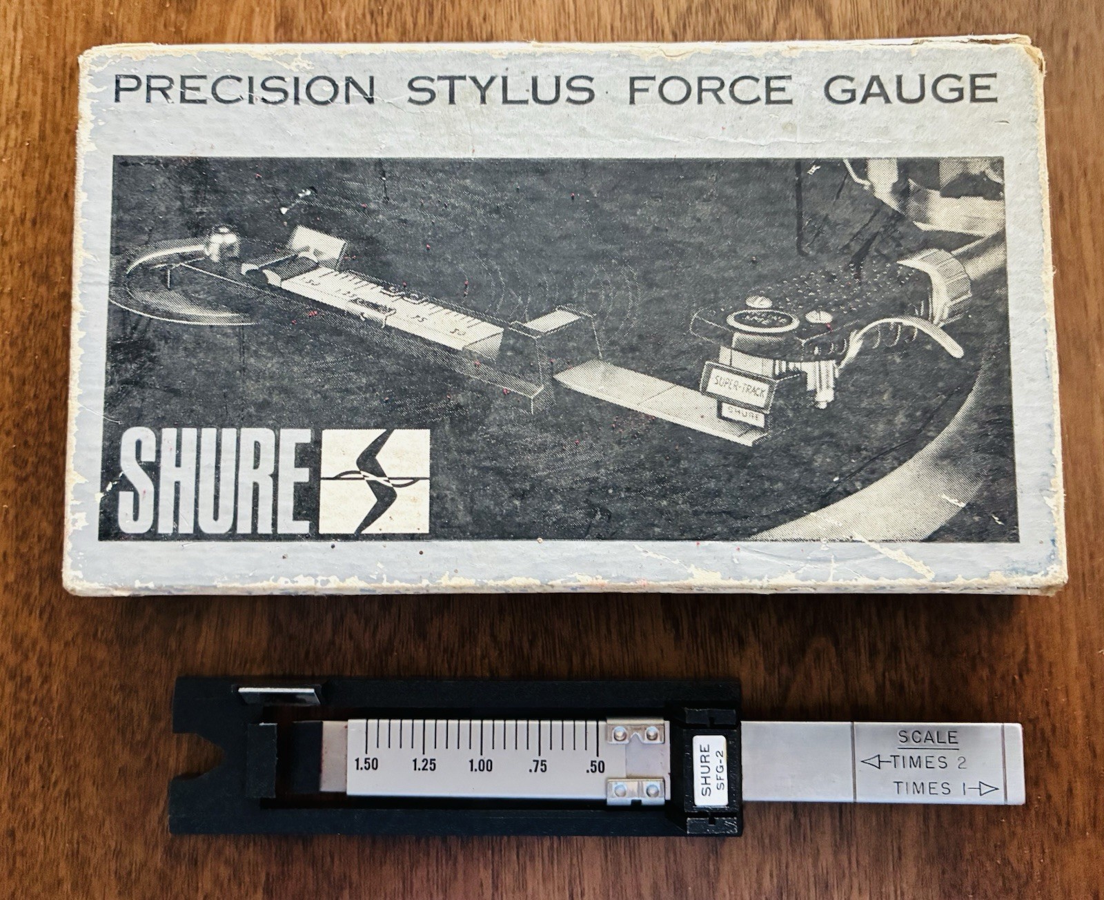 Shure SFG-2 Precision Stylus Force Gauge Black Silver for Turntable