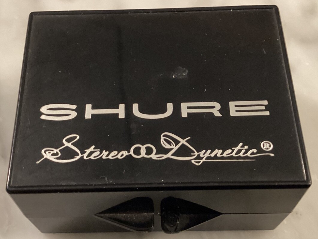 SHURE M25C CARTRIDGE AND NEW GENUINE SHURE N25C STYLUS IN PLASTIC DISPLAY CASE