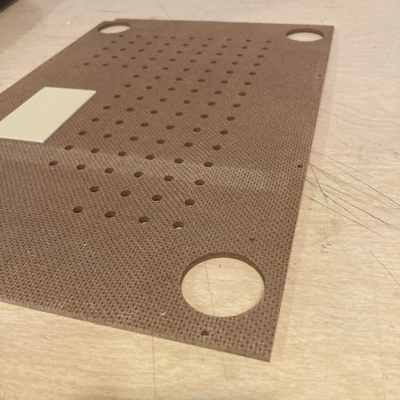 Original Technics SL-20 & SL-23 Turntable Part: Bottom Base Board & Screws.