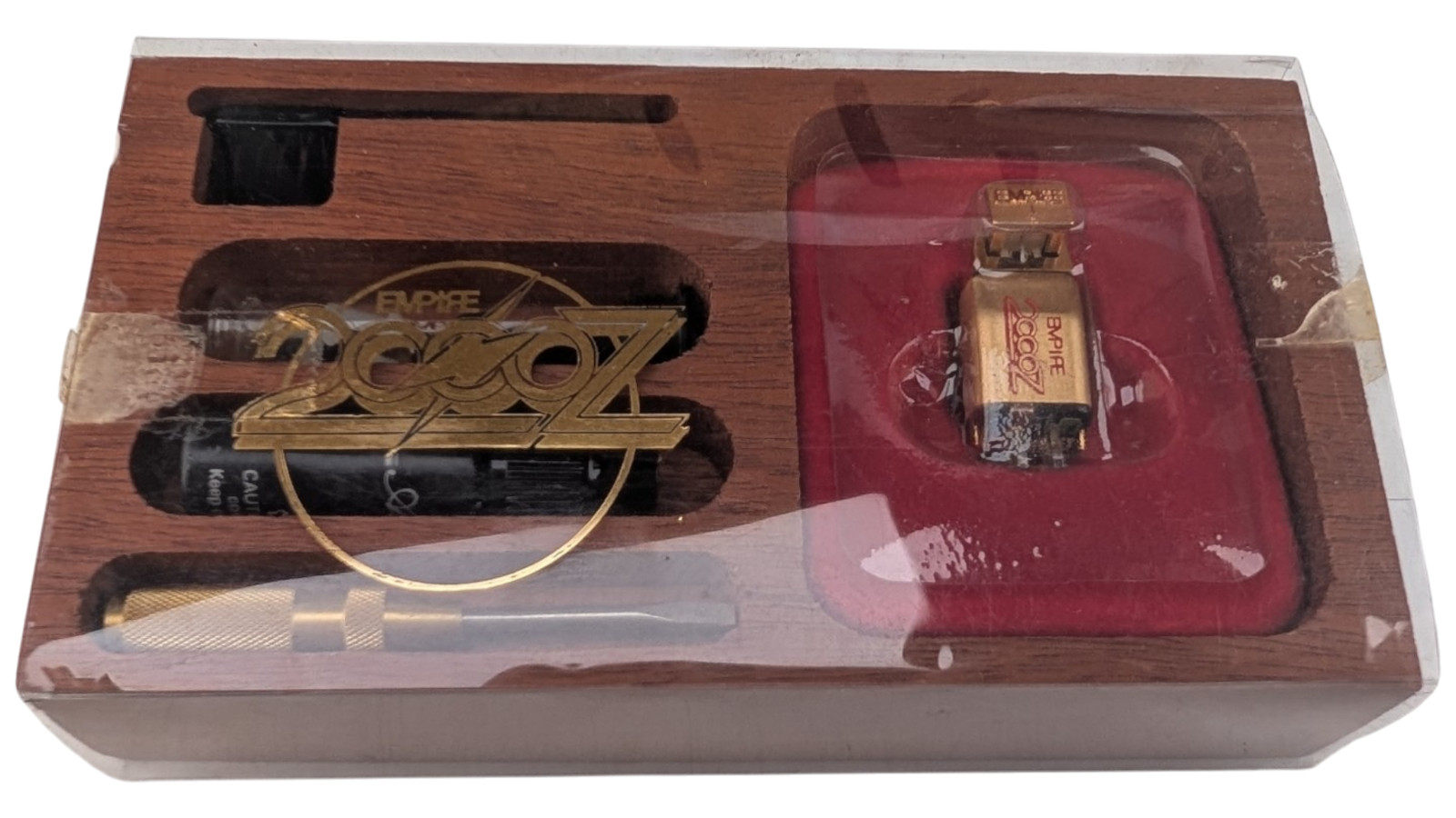 Empire 2000Z Moving Iron Turntable Phono Cartridge Stylus Wood Case Tested