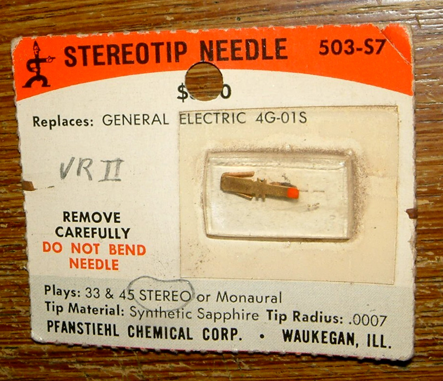 Sapphire NEEDLE GE-93S for GE VRII AG-01S 4G-07S 4GS-07S, EV2746 N351-7s 503-S7