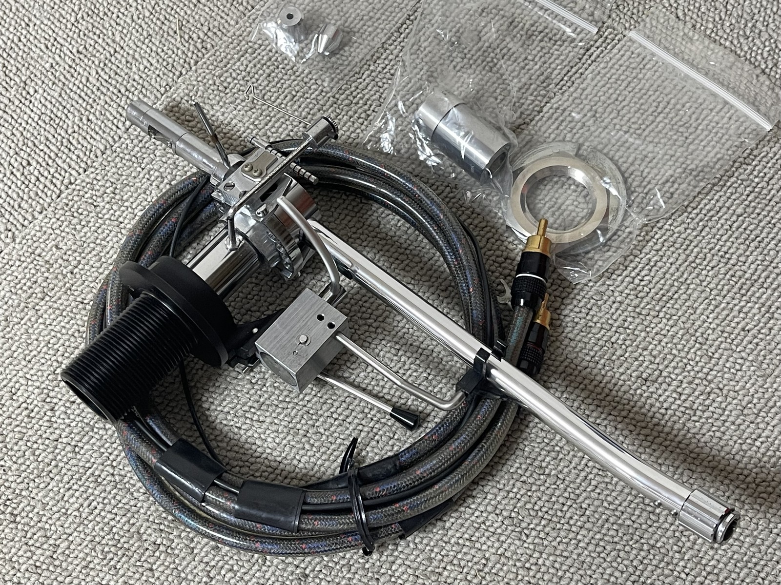SAEC WE-308 Double Knife Edge Tonearm w/ Cable & Mounting Hardware Japan Tested