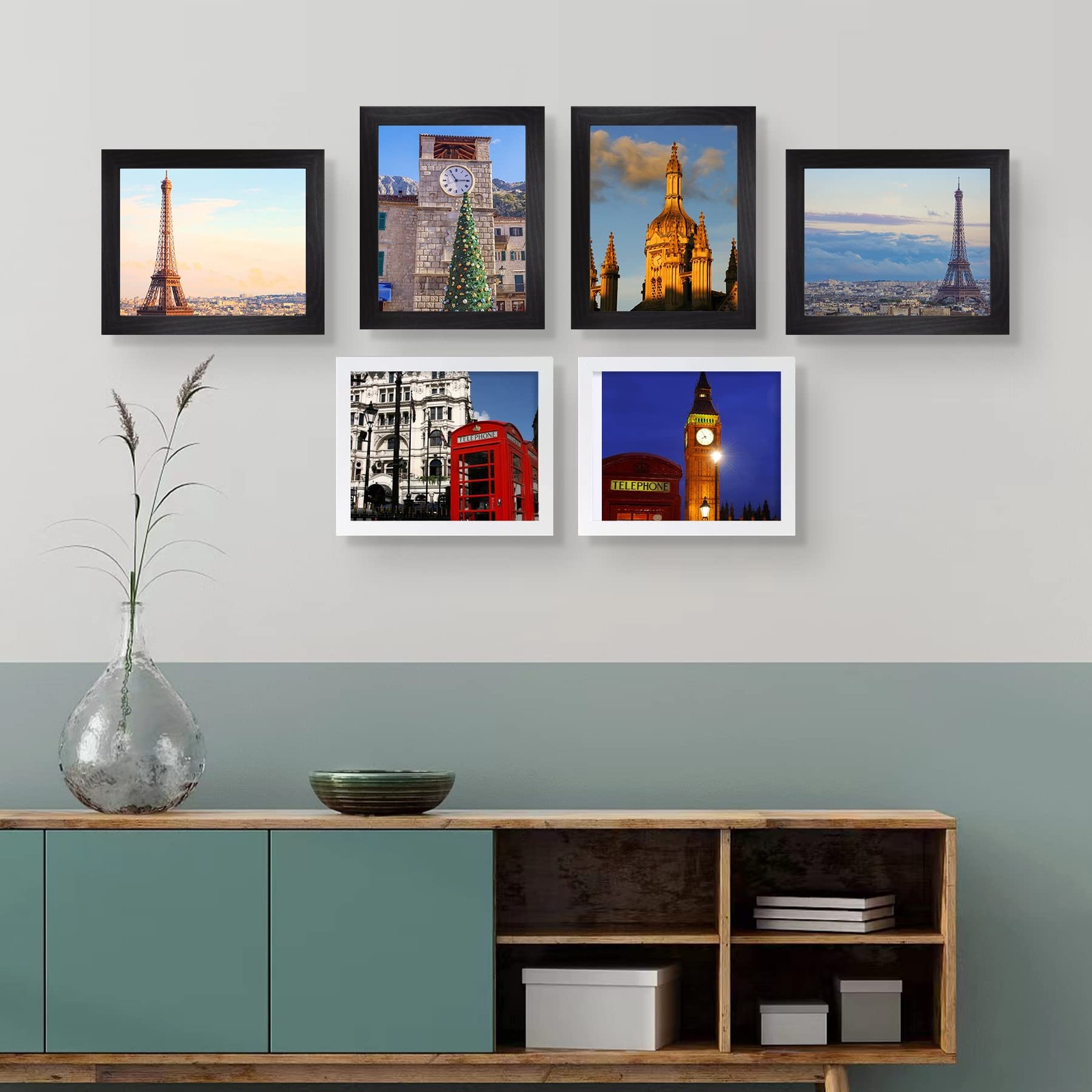 SESEAT Black 8×10 Picture Frame, Photo Frame for Wall Mounting or 8×10,