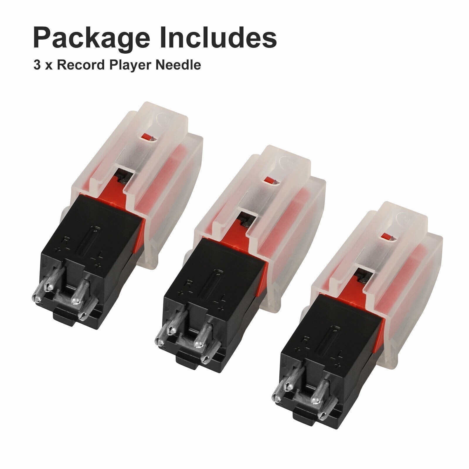 3packs Vinyl Turntable Cartridge with Needle Stylus for Vintage LP Record Player