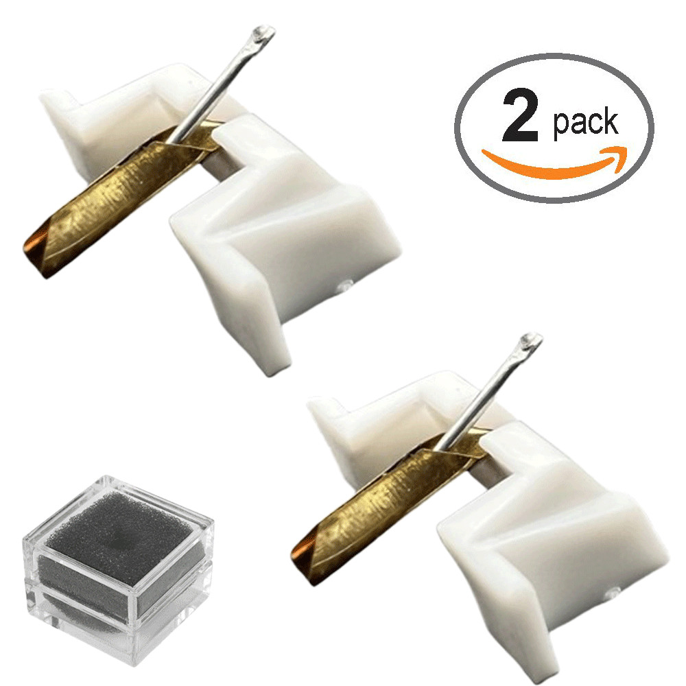 2pcs NEEDLE STYLUS FOR SHURE SS35C SC35C DIAMOND STYLUS PM3148D M25C 766-D7 New