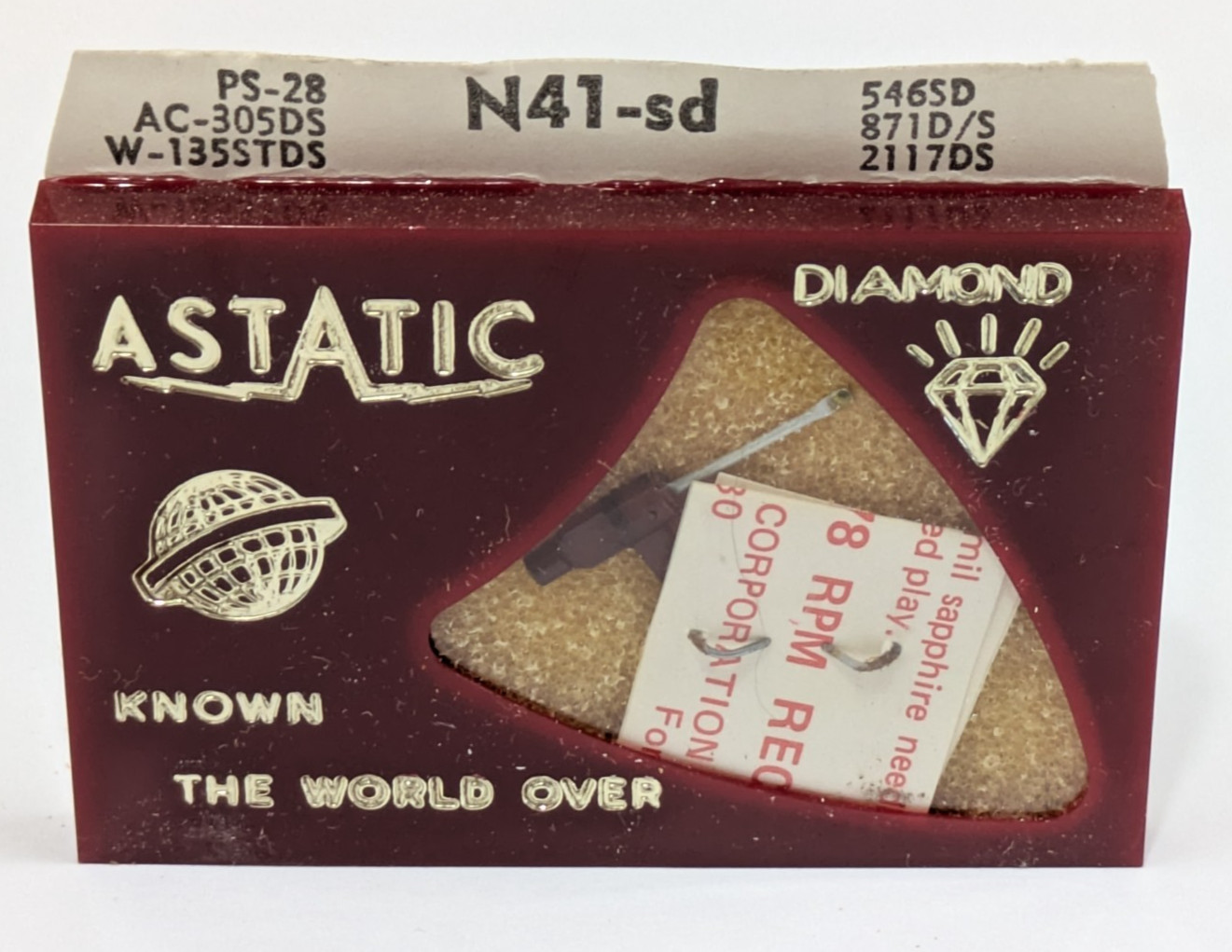 Astatic N41-sd Diamond Needle 78 Record Player Stylus PS-28 546SD AC-305DS 871D