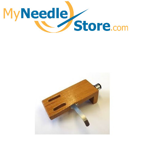 New Cherry Wood Headshell with OFC gold clip cartridge leads
