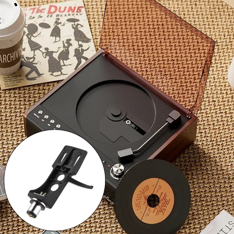 4Pin Turntable Headshell Phono Cartridge Holder Cartridge Holder Metal Housing