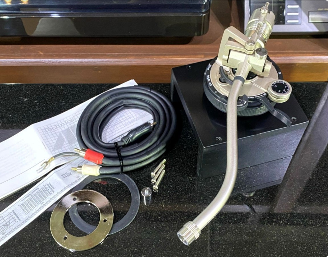 Technics EPA-250 Tonearm w/ Subweight PHONO Cable Tested Japan FedEx GS03