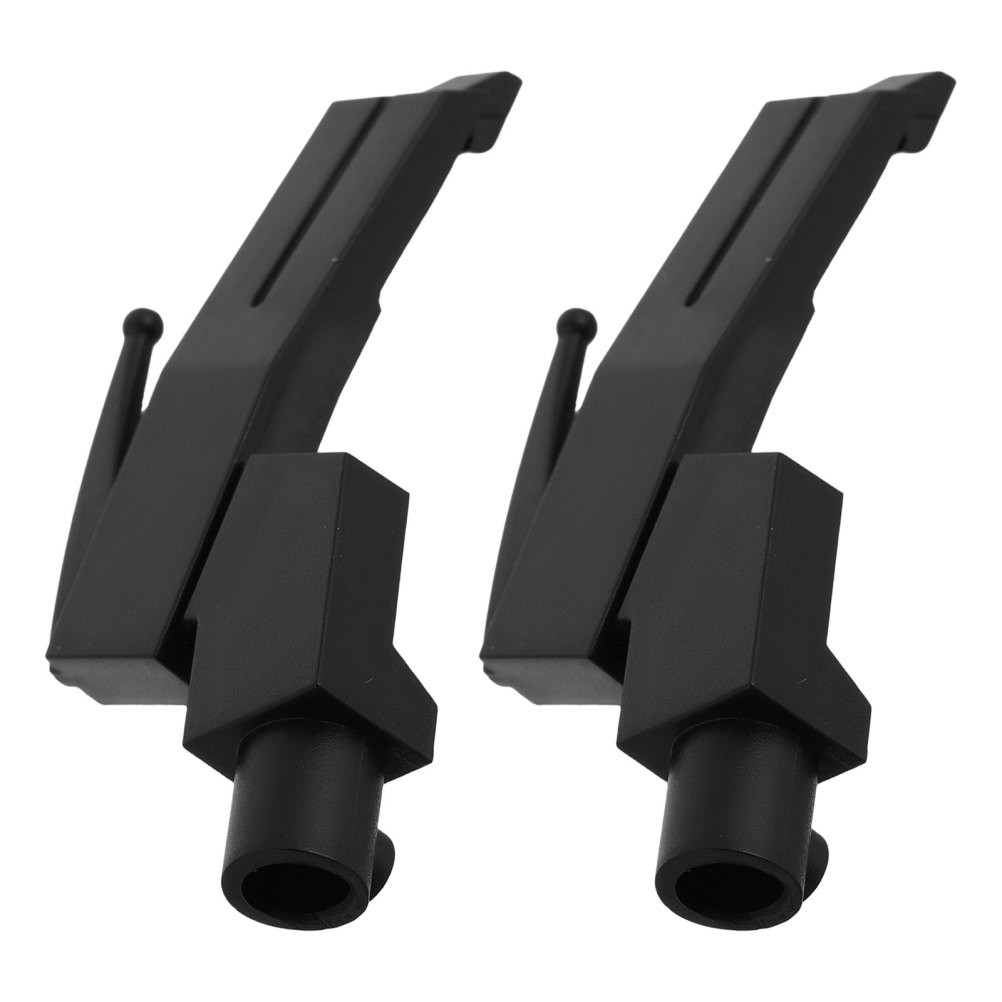 2Pcs Stable Black Needle Holder for Phonograph Cartridge with Red Stylus Support