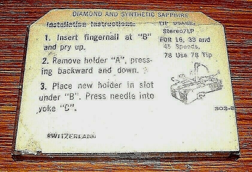 Stereo Record NEEDLE N60-sd for Astatic N50 N70 140 138, 604SD EV2123DS 164-DS73