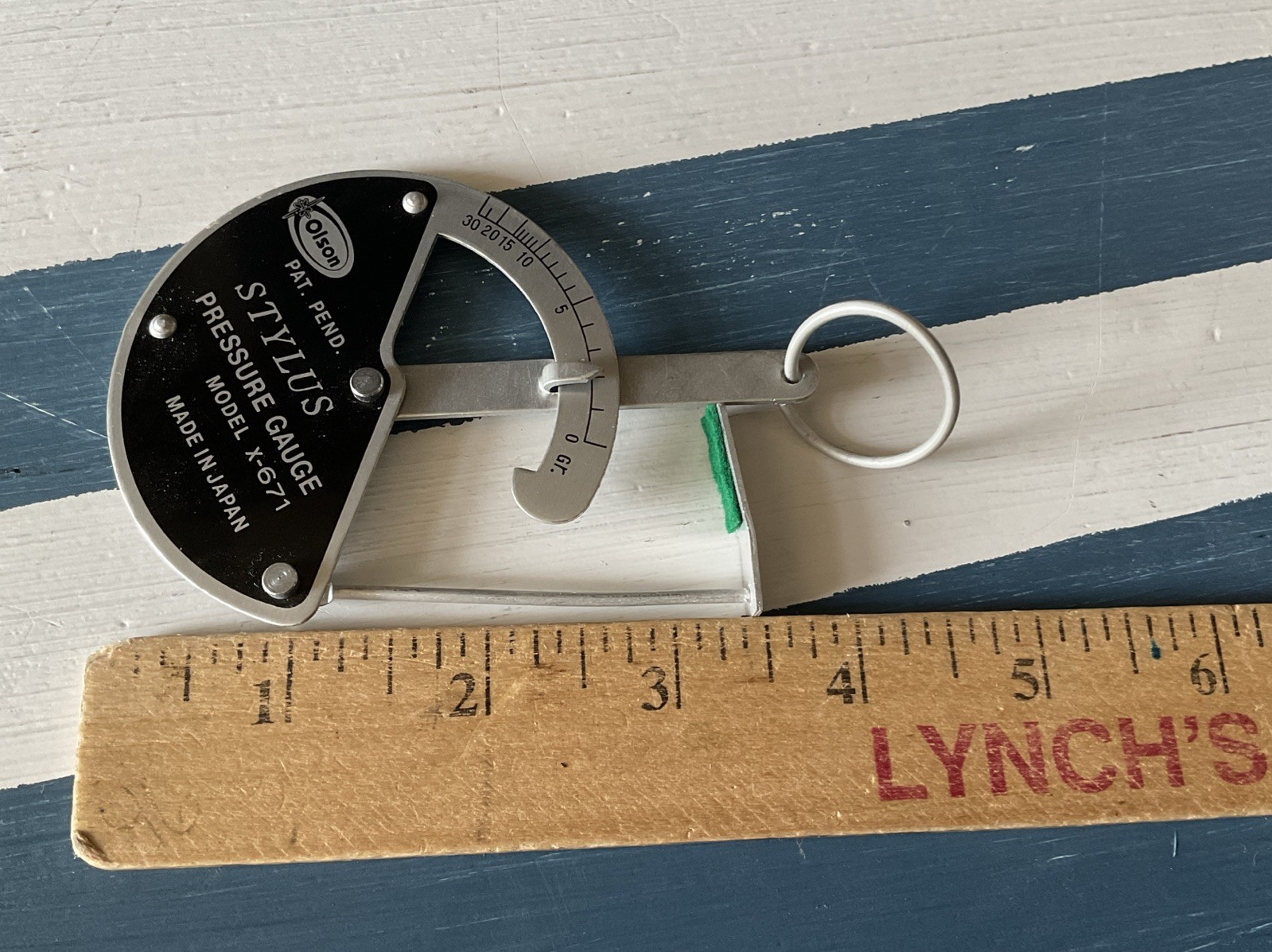 Olson Electronics X-671 VTG Turntable Stylus Pressure Gauge Japan Record Needle