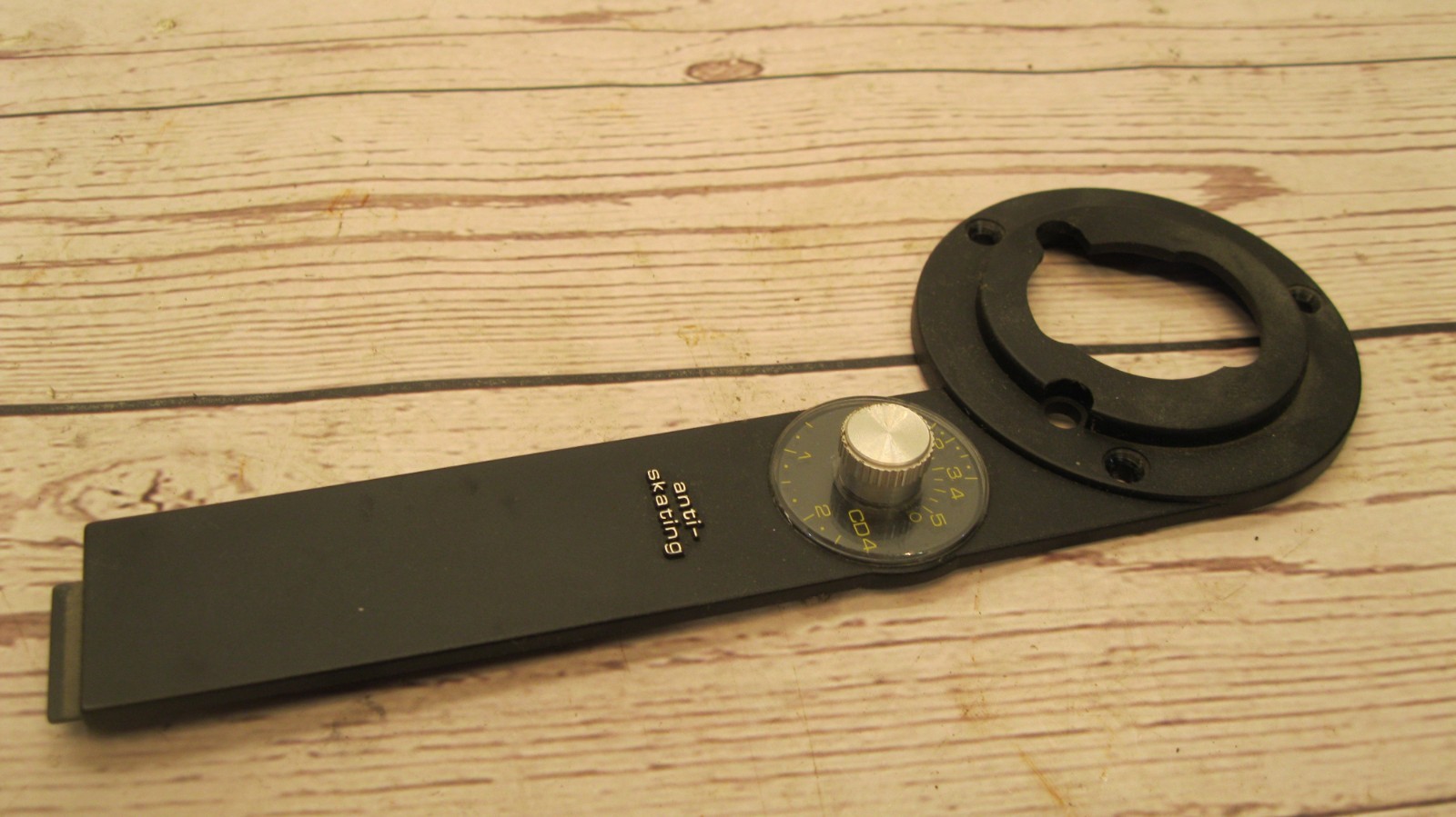 Front plate w anti skating knob for a Dual 1236 Turntable