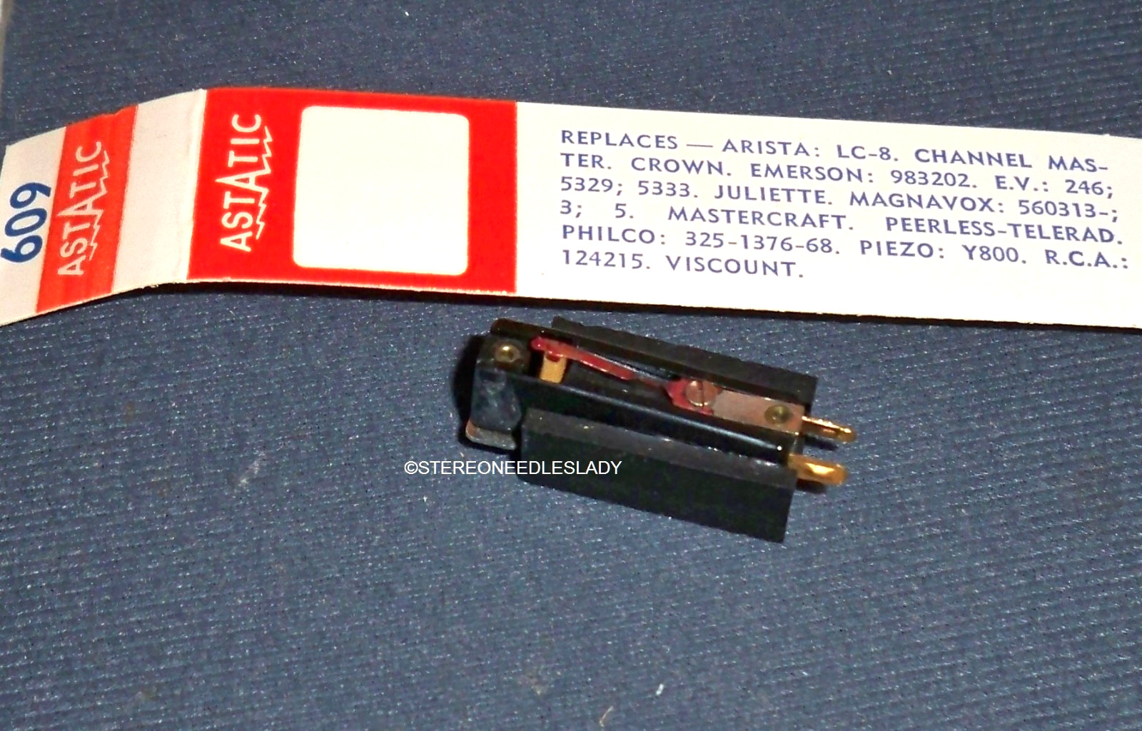 ASTATIC 609 CARTRIDGE NEEDLE for Electro-Voice EV 5333 Magnavox 560313-3-5