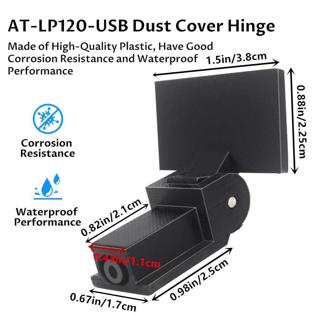 Replacement Hinges for Turntable Dust Cover AT-PL120 AT-LP120 Turntable Hinges