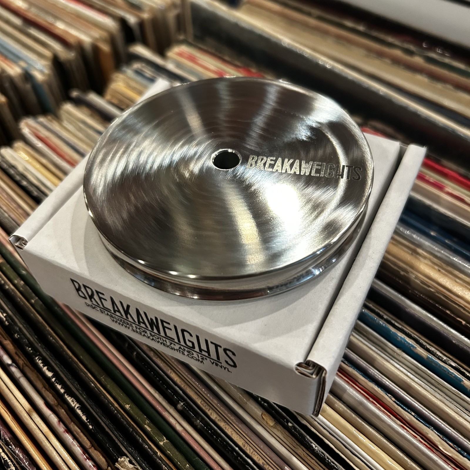 Breakaweight Record Stabilizer Turntable Weight STAINLESS (for 12″ & 7″ Vinyl)