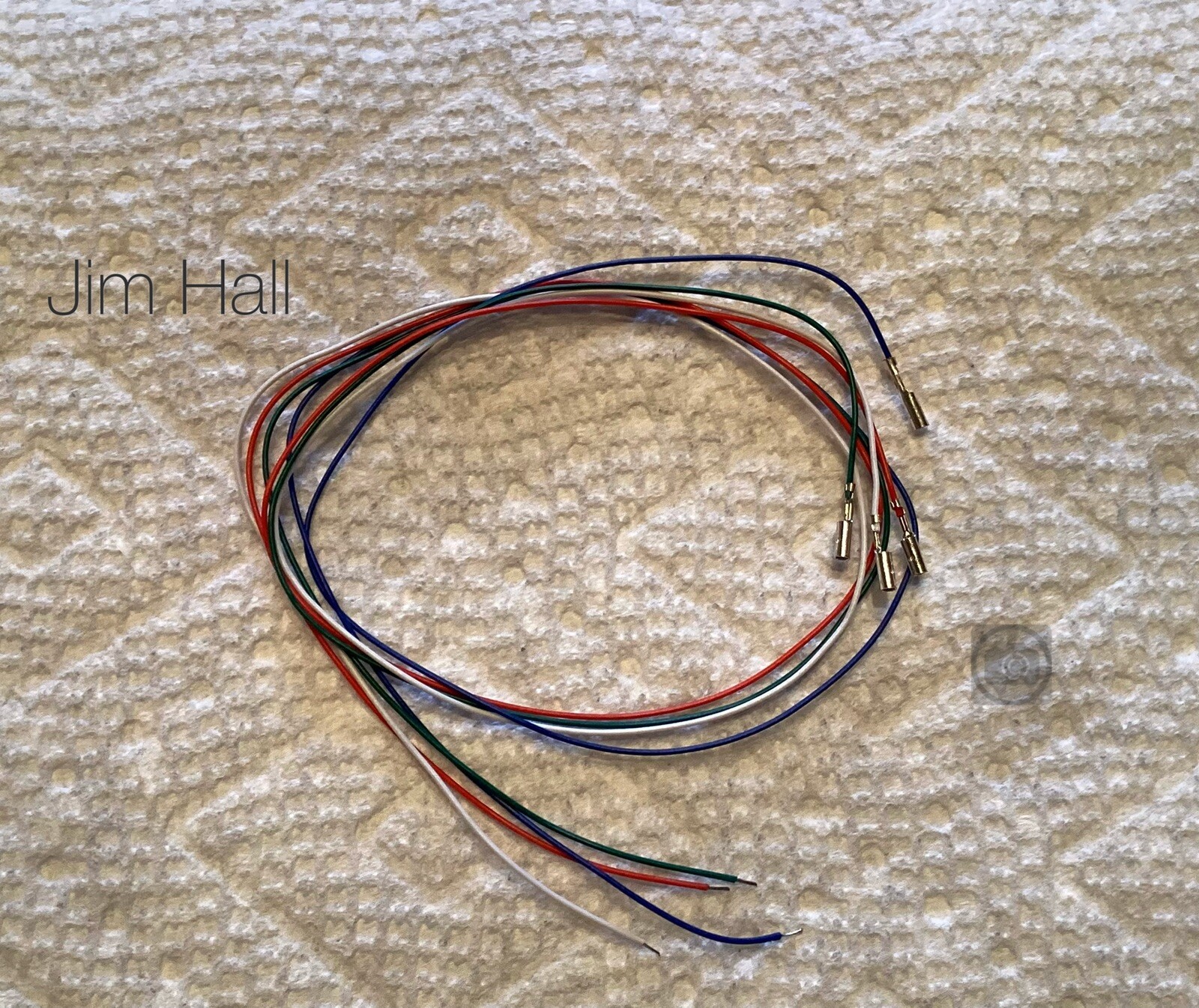 13 5/8” Tonearm Wire Set 32 AWG Silver Plated Copper W/Cartridge Clips Installed