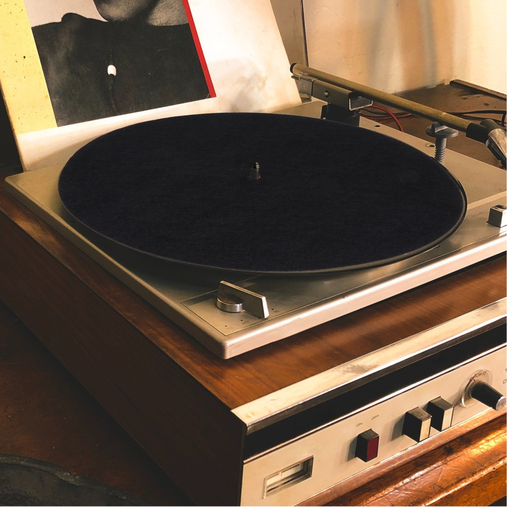 Anti Static Felt Record Mat Black Vinyl Record Protective Pad for Turntable Use