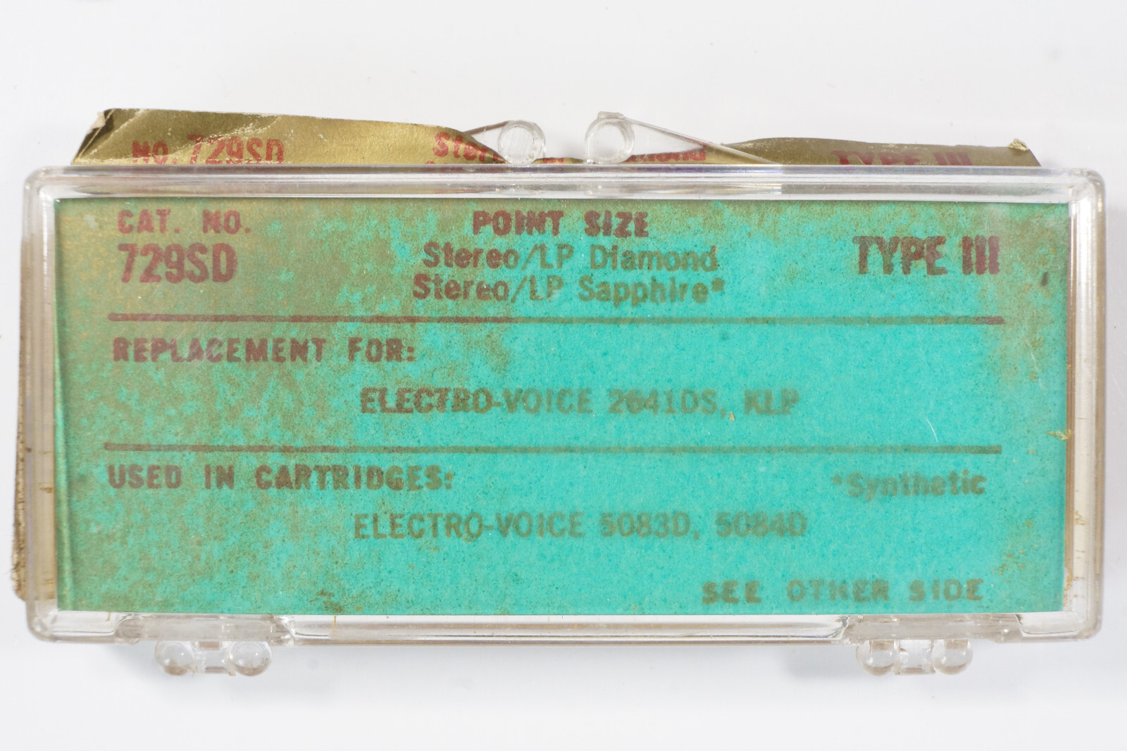 NOS Recoton 729SD Diamond Needle for Electro Voice 2641DS 5083D 5084D
