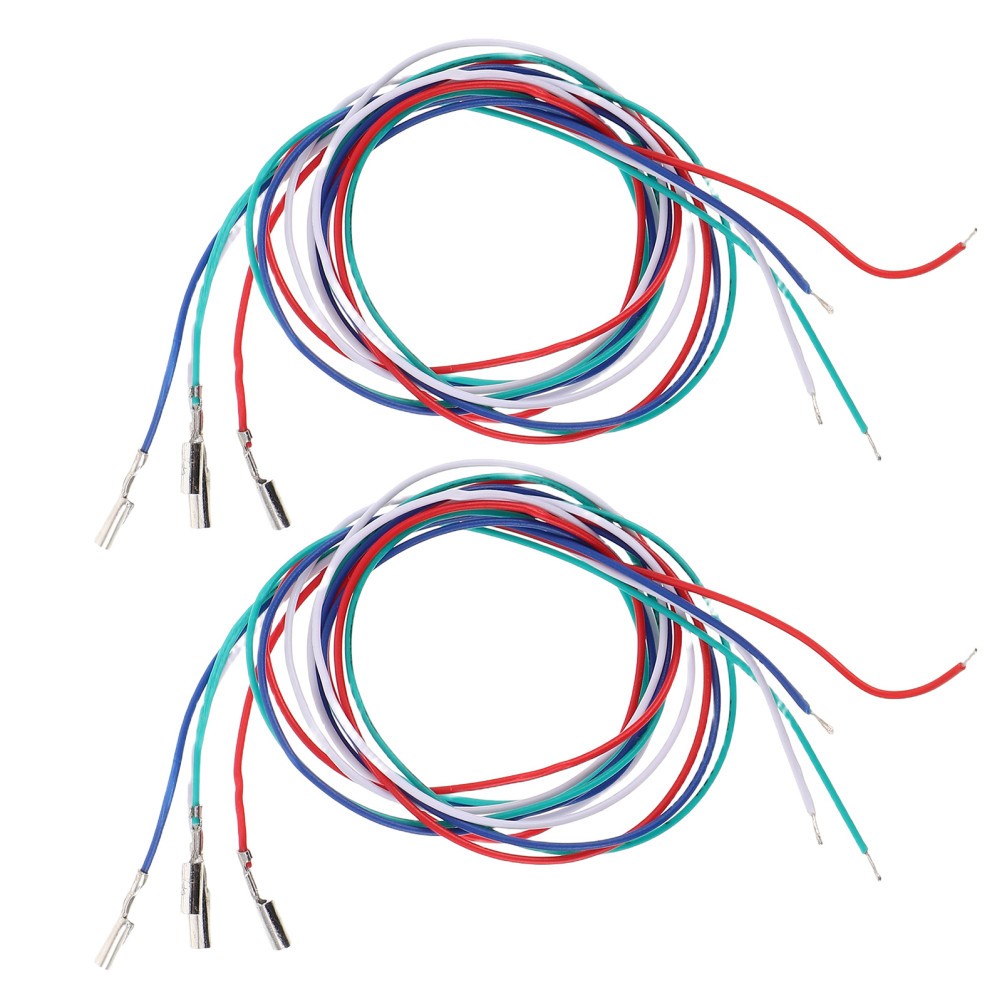 8Pcs Reusable Color Coded Cartridge Phono Leads for Vinyl Player Turntables
