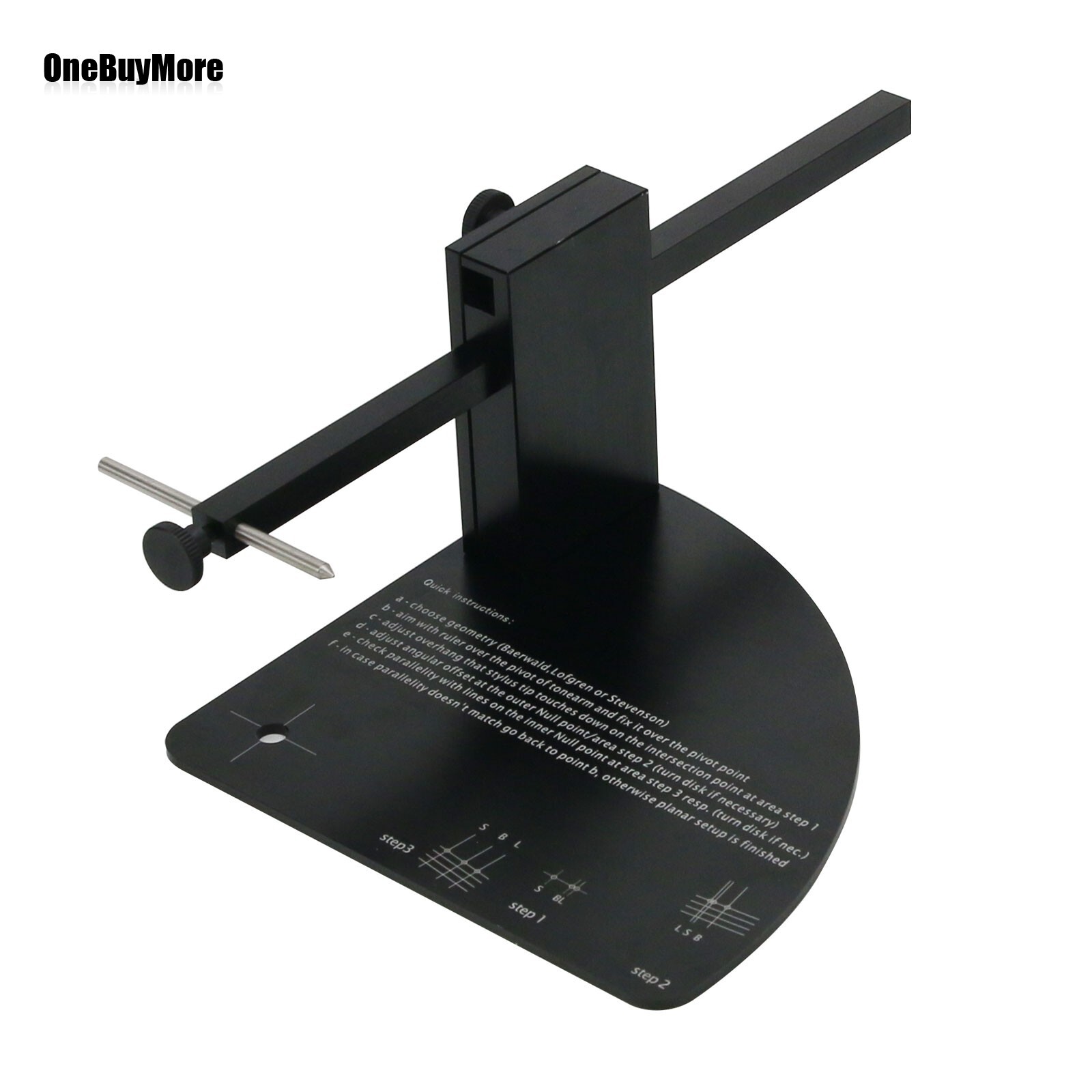Vinyl LP Turntable Alignment Protractor For Phono Record Player Cartridge Stylus