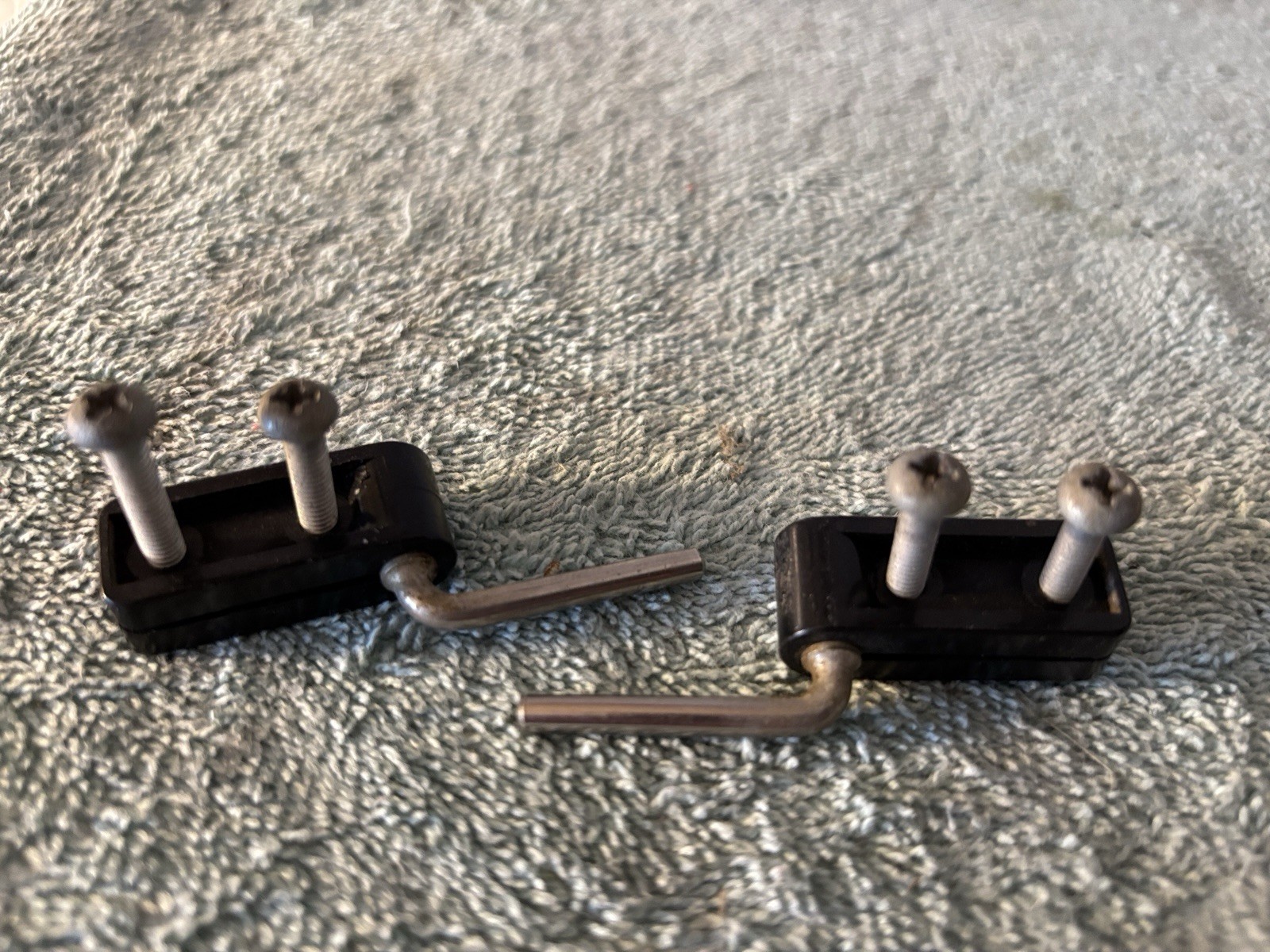 Pair Of Philips Turntable Dust Cover Hinges-Good Used Condition-For Parts