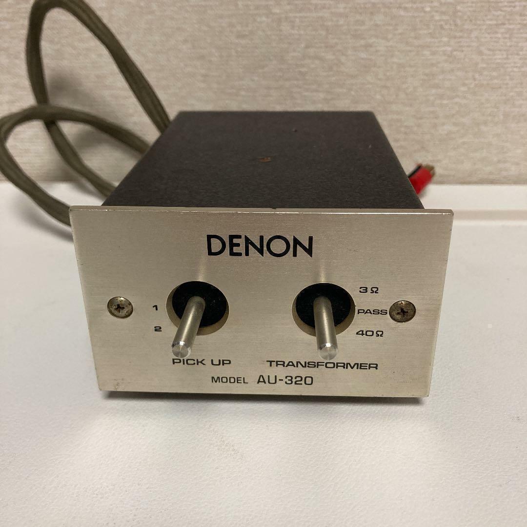DENON AU-320 Step Up Transformer MC Cartridge Moving Coil Phono Tested Silver