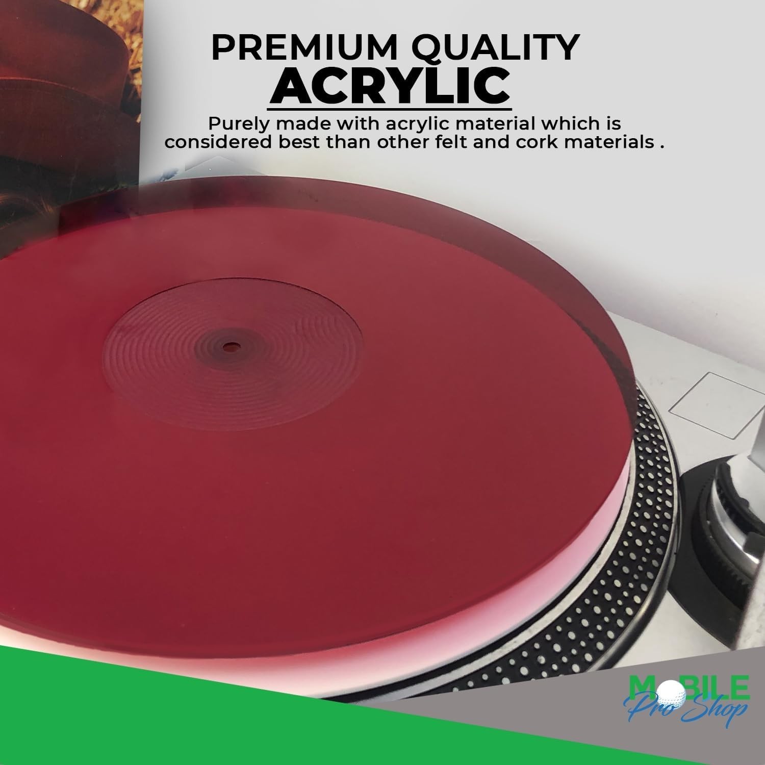 Universal 12″ Turntable Slipmat – Reduce Static & Elevate Your Vinyl Experience
