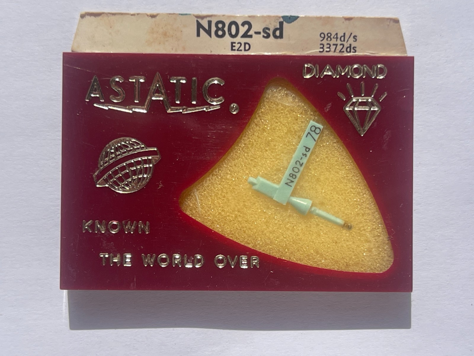 ASTATIC N802-SD NEEDLE STYLUS for Tetrad E2D G1D T2MD T3MD 11D 22D 23D M854-DS73