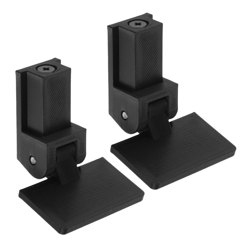 2Pcs Reusable Dust Cover Hinge Set for Turntable Maintenance Black