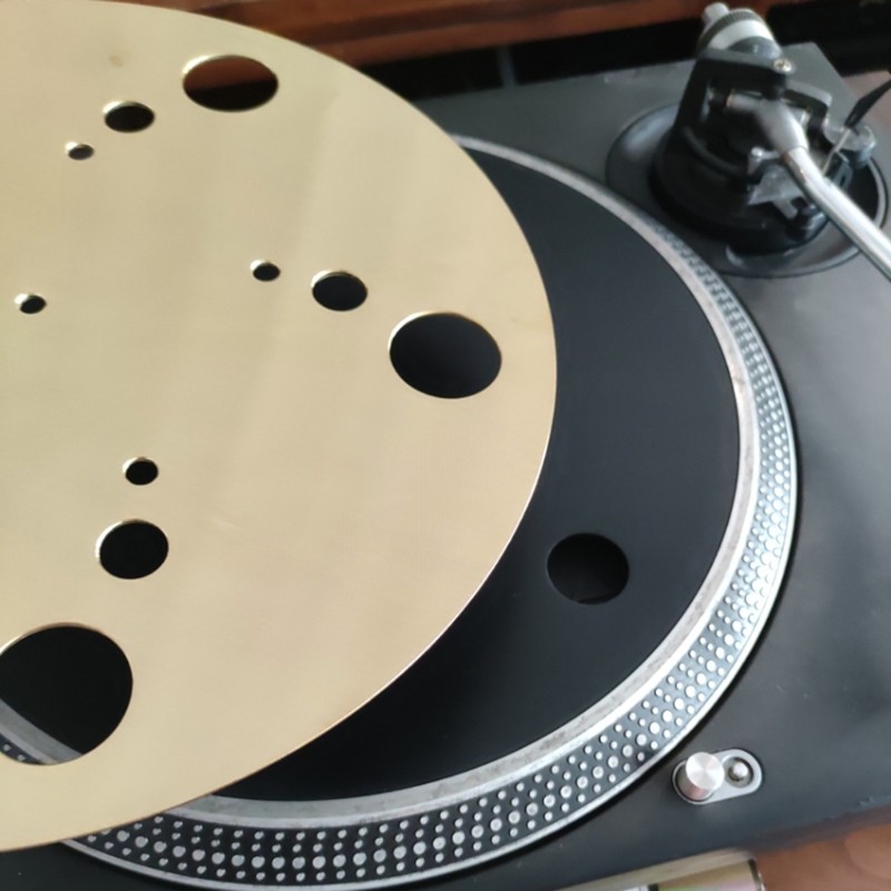 Pure Copper Turntable Platter Mat Slipmat Anti-Static Vinyl Record Players Pad