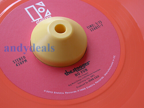 45 RPM RECORD ADAPTER TURNTABLE STEREO RECORD PLAYER PHONOGRAPH YELLOW DOME NEW