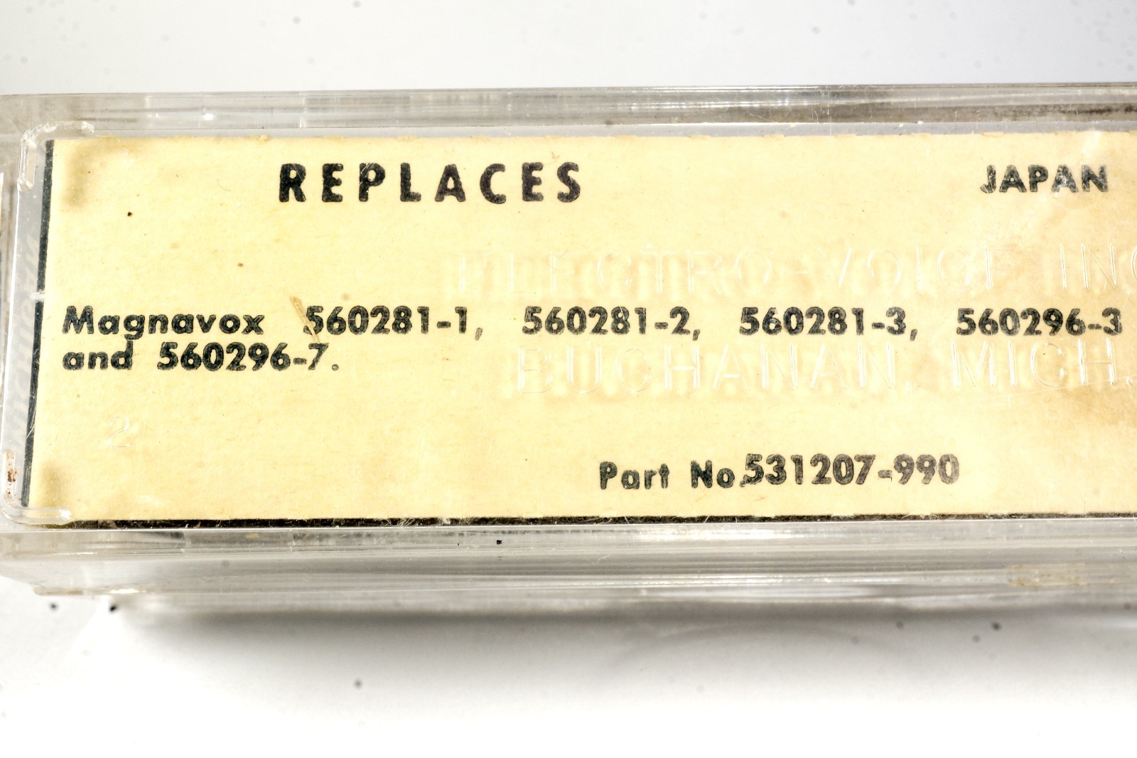 NOS Tested Electro-Voice 127D Cartridge & Needle for Magnavox 560281-1 560296-4